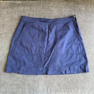 Alex Mill - Side Zip Mini Skirt - Blue - Size 4